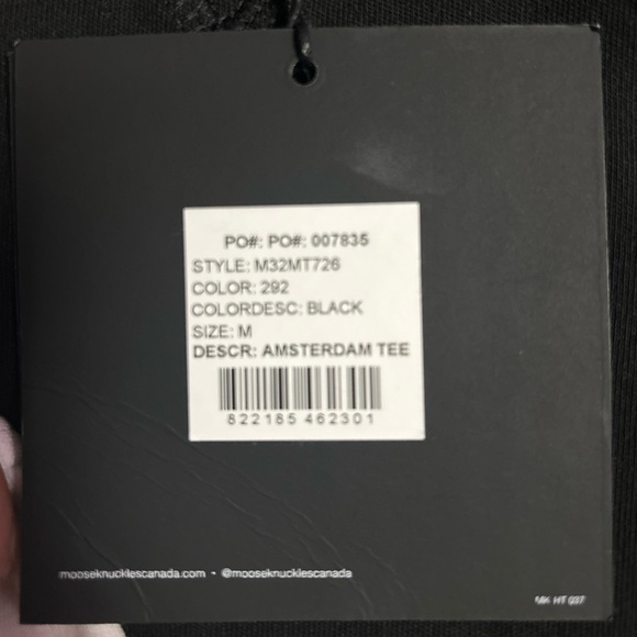 LIMITED EDITION Moose Knuckles T-shirt Black Or White Streetwear Oversized - Picture 3 of 4